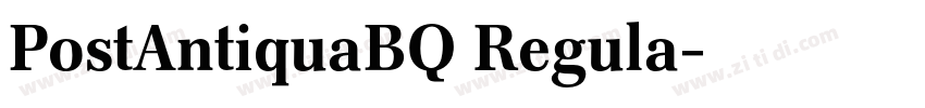PostAntiquaBQ Regula字体转换 PostAntiquaBQ Regula字体转换